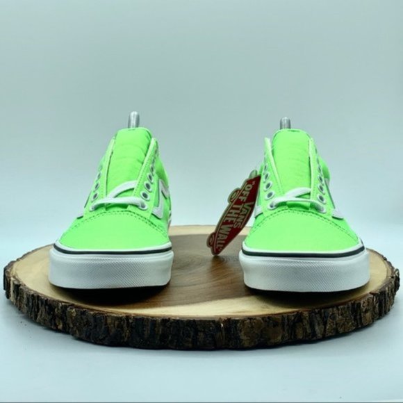 VANS Women’s Neon Green Old Skool Various Size - Picture 2 of 5